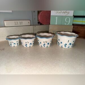 Rae Dunn blue bunny measuring cups Easter